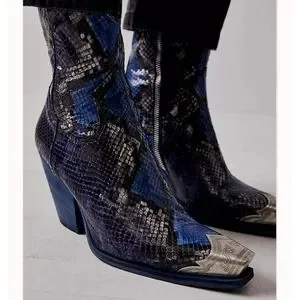 Free People | Shoes | Free People Brayden Snake Western Boots | Poshmark
